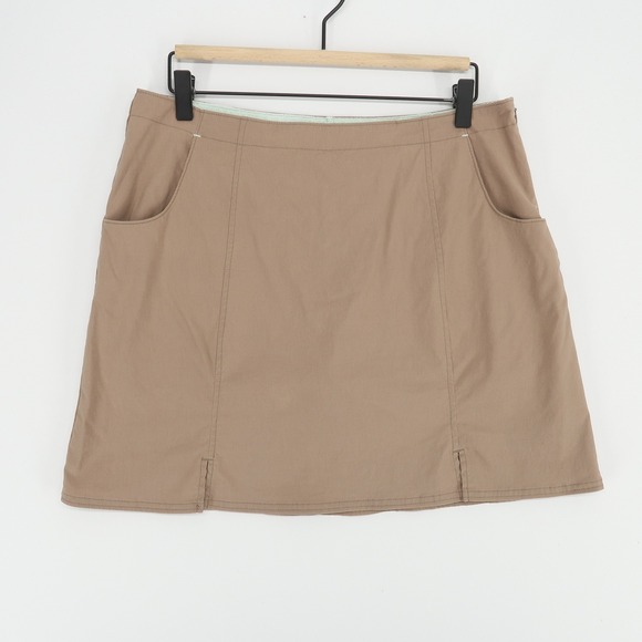 Title Nine Skort Womens 10  Beige Athletic A-Line Built-In Shorts Pockets‎ - Picture 1 of 11